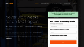 What Mot-hub.co.uk website looked like in 2020 (4 years ago)