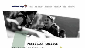 What Meridiaan-college.nl website looked like in 2020 (4 years ago)