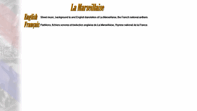 What Marseillaise.org website looked like in 2020 (4 years ago)