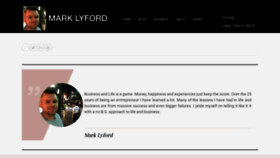 What Marklyford.com website looked like in 2020 (4 years ago)