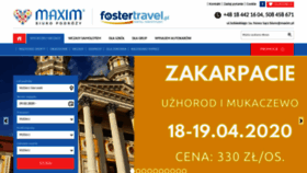 What Maxim.pl website looked like in 2020 (4 years ago)