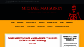 What Michaelmaharrey.com website looked like in 2020 (4 years ago)