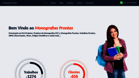 What Monografiasprontas.com website looked like in 2020 (4 years ago)