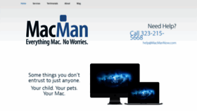 What Macmannow.com website looked like in 2020 (5 years ago)