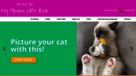 What Mythreecats.com website looked like in 2020 (4 years ago)