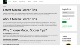 What Macausoccertips.net website looked like in 2020 (4 years ago)