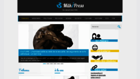 What Milkipress.fr website looked like in 2020 (4 years ago)