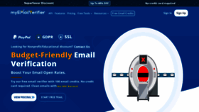 What Myemailverifier.com website looked like in 2020 (4 years ago)