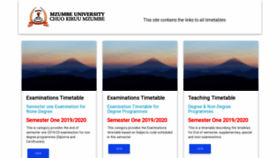 What Mutimetable.mzumbe.ac.tz website looked like in 2020 (4 years ago)