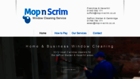 What Mop-n-scrim.co.uk website looked like in 2020 (4 years ago)