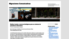 What Migracionescomunicativas.cl website looked like in 2020 (4 years ago)