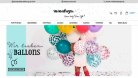 What Minidrops.de website looked like in 2020 (4 years ago)