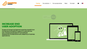 What Mandarine.academy website looked like in 2020 (4 years ago)