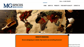 What Mgspicesco.com website looked like in 2020 (4 years ago)