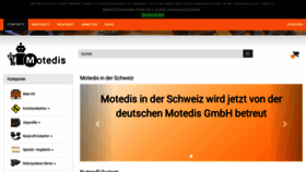 What Motedis.ch website looked like in 2020 (4 years ago)