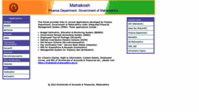 What Mahakosh.gov.in website looked like in 2020 (4 years ago)