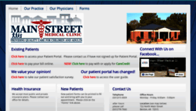 What Mainstreetmedicalclinic.com website looked like in 2020 (4 years ago)