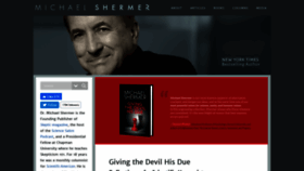 What Michaelshermer.com website looked like in 2020 (4 years ago)