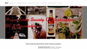 What Mainestatesociety.org website looked like in 2020 (4 years ago)
