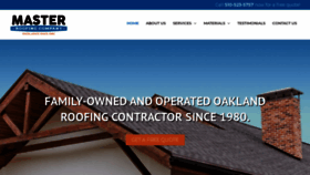 What Masterroofingcompany.net website looked like in 2020 (4 years ago)