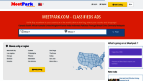 What Meetpark.com website looked like in 2020 (4 years ago)