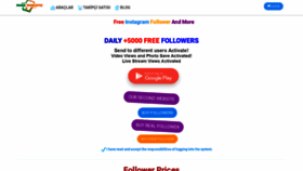 What Myinsfollower.com website looked like in 2020 (4 years ago)