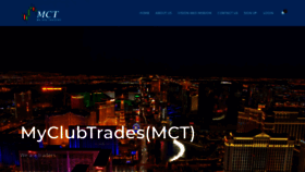 What Myclubtrades.com website looked like in 2020 (4 years ago)