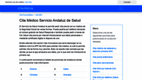 What Medicoandalucia.org website looked like in 2020 (4 years ago)
