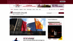 What Meininger.de website looked like in 2020 (4 years ago)