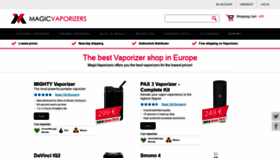 What Magicvaporizers.com website looked like in 2020 (4 years ago)