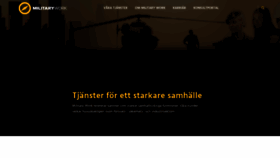 What Militarywork.se website looked like in 2020 (4 years ago)