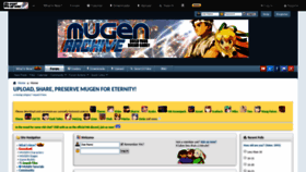What Mugenarchive.com website looked like in 2020 (4 years ago)