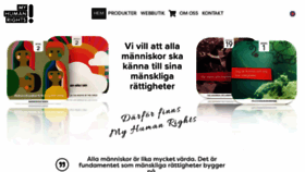 What Myhumanrights.se website looked like in 2020 (4 years ago)