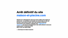 What Maison-et-piscine.com website looked like in 2020 (4 years ago)