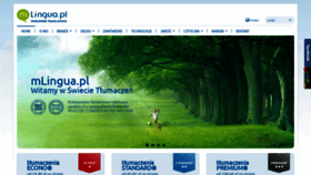 What Mlingua.pl website looked like in 2020 (5 years ago)
