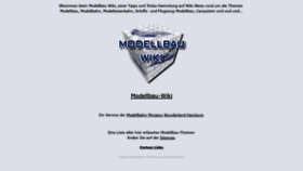 What Modellbau-wiki.de website looked like in 2020 (4 years ago)