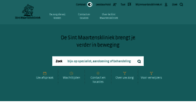 What Maartenskliniek.nl website looked like in 2020 (4 years ago)