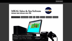 What Mikal-salon-software.com website looked like in 2020 (4 years ago)