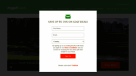 What Mygolfdeals.ie website looked like in 2020 (4 years ago)