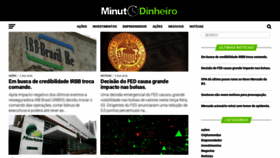 What Minutodinheiro.com.br website looked like in 2020 (4 years ago)