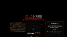 What Mudwars.io website looked like in 2020 (4 years ago)