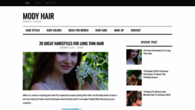 What Modyhair.com website looked like in 2020 (4 years ago)