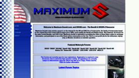 What Maximum-suzuki.com website looked like in 2020 (4 years ago)