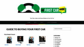 What Myfirstcarguide.com website looked like in 2020 (4 years ago)