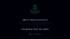 What Mediaacoustics.com website looked like in 2020 (4 years ago)