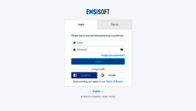 What My.emsisoft.com website looked like in 2020 (4 years ago)