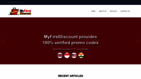 What Myfirstdiscount.com website looked like in 2020 (4 years ago)