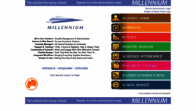 What Millenniumschools.com.au website looked like in 2020 (4 years ago)