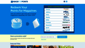 What Magazinesforpoints.com website looked like in 2020 (4 years ago)