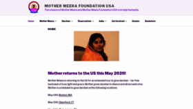 What Mothermeerafoundationusa.org website looked like in 2020 (4 years ago)